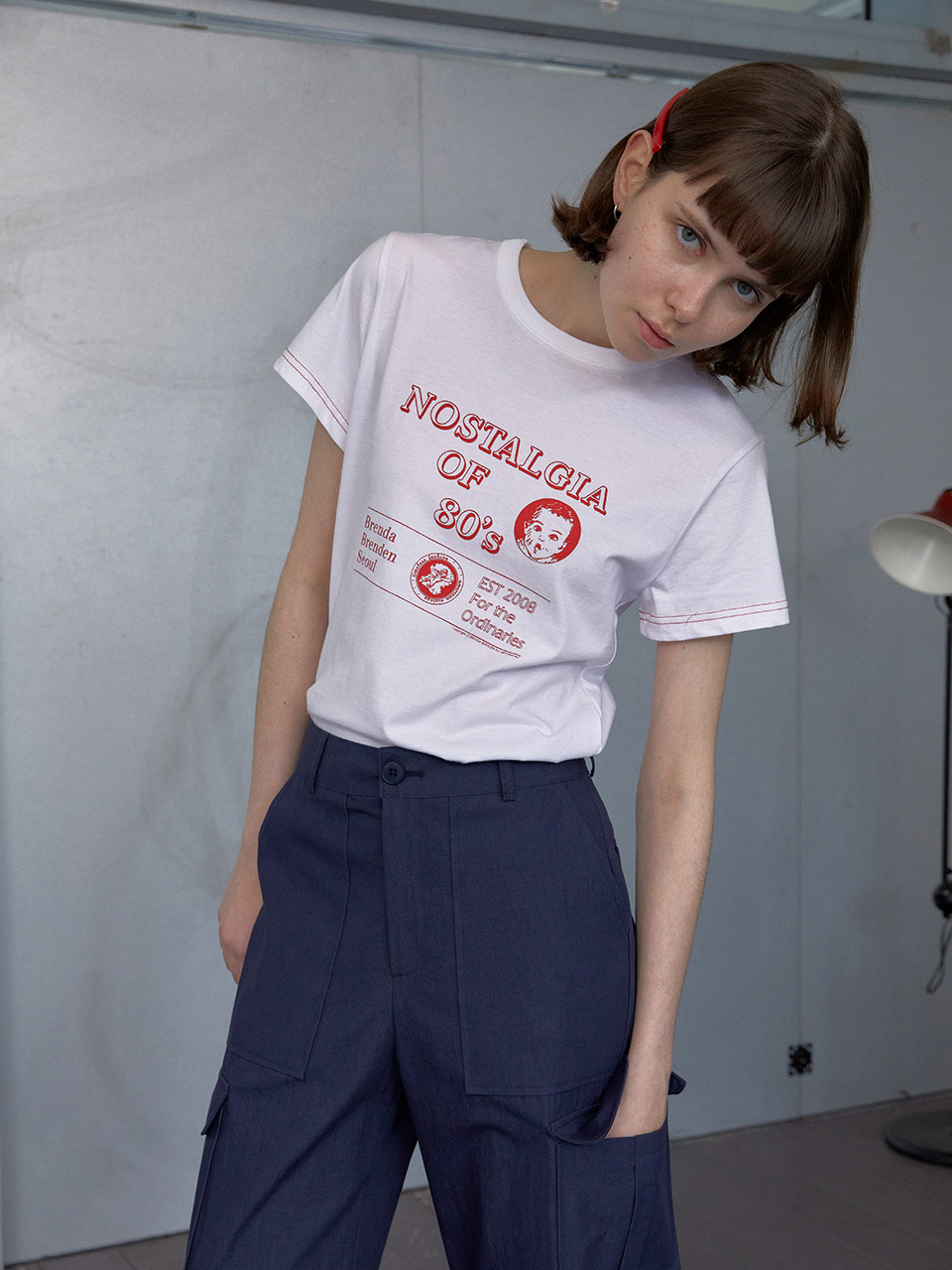 4th 5/20 순차 발송_80&#039;s print t-shirt - redBRENDA BRENDEN