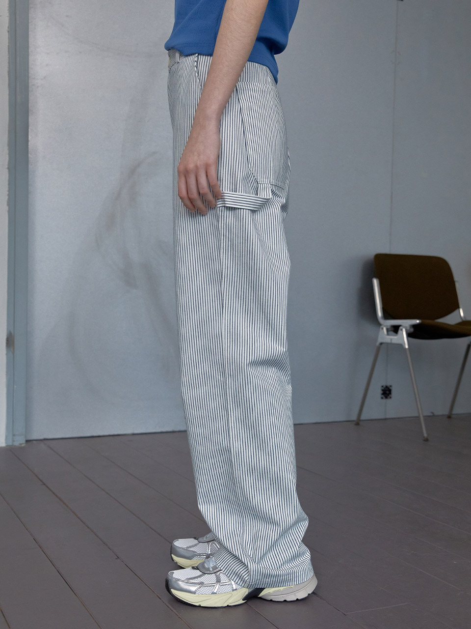2nd / stripe work pants - ivoryBRENDA BRENDEN